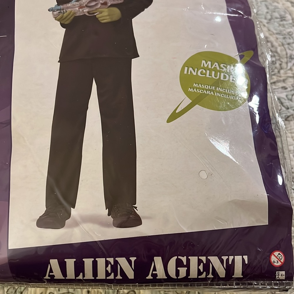 “ALIEN AGENT” COSTUME•INCLUDES EVERYTHING ON PACKAGE•GREAT COSTUME•LIKE NEW - Picture 3 of 7
